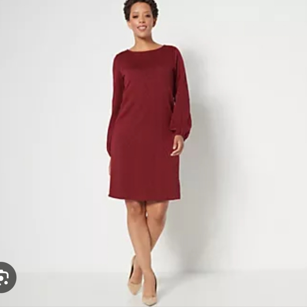Susan‎ Graver Burgandy Dress Cable Knit Sweater Office Career Pullover Medium